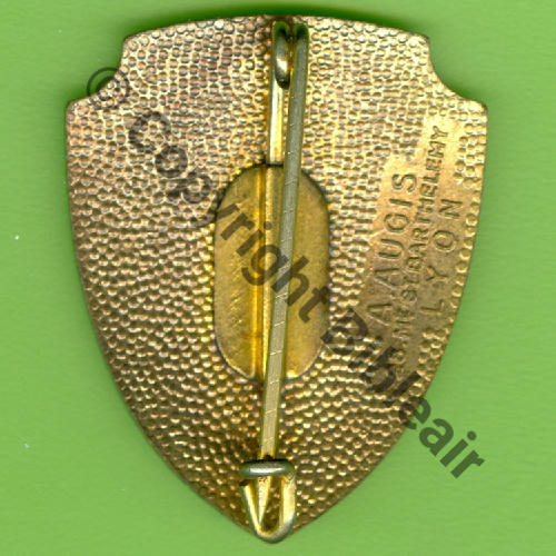 12.1   GB.1.12 VB107 VR126 1932-1940  A.AUGIS ST.BARTH LYON 3Lign Bol allonge Dos granuleux Src.Y.GENTY 347Eur(x4) 